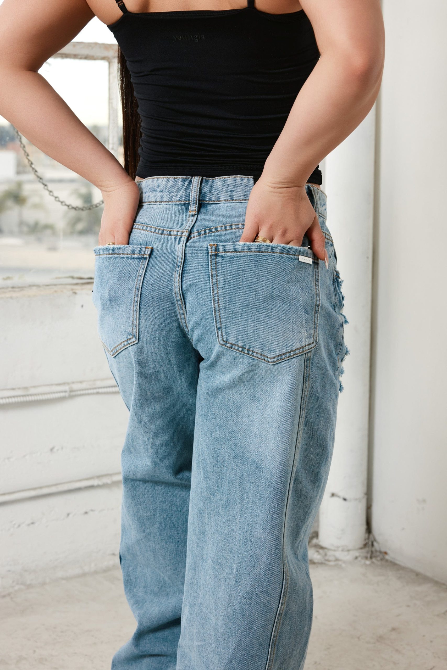W2182 - Studio Edit Barrel Jeans - Image 3