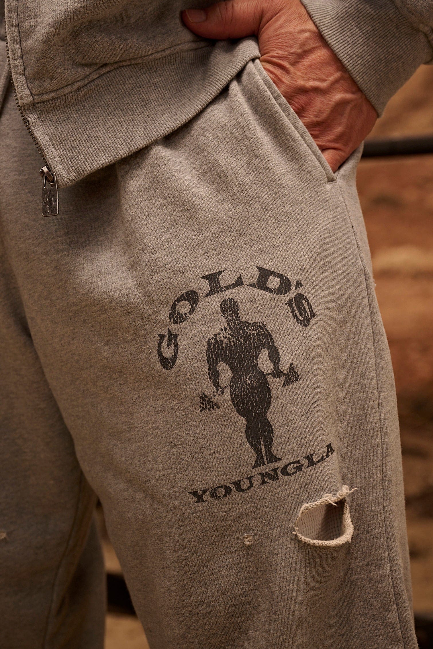 2054 - Gold's Iron Legacy Layered Joggers - Image 7