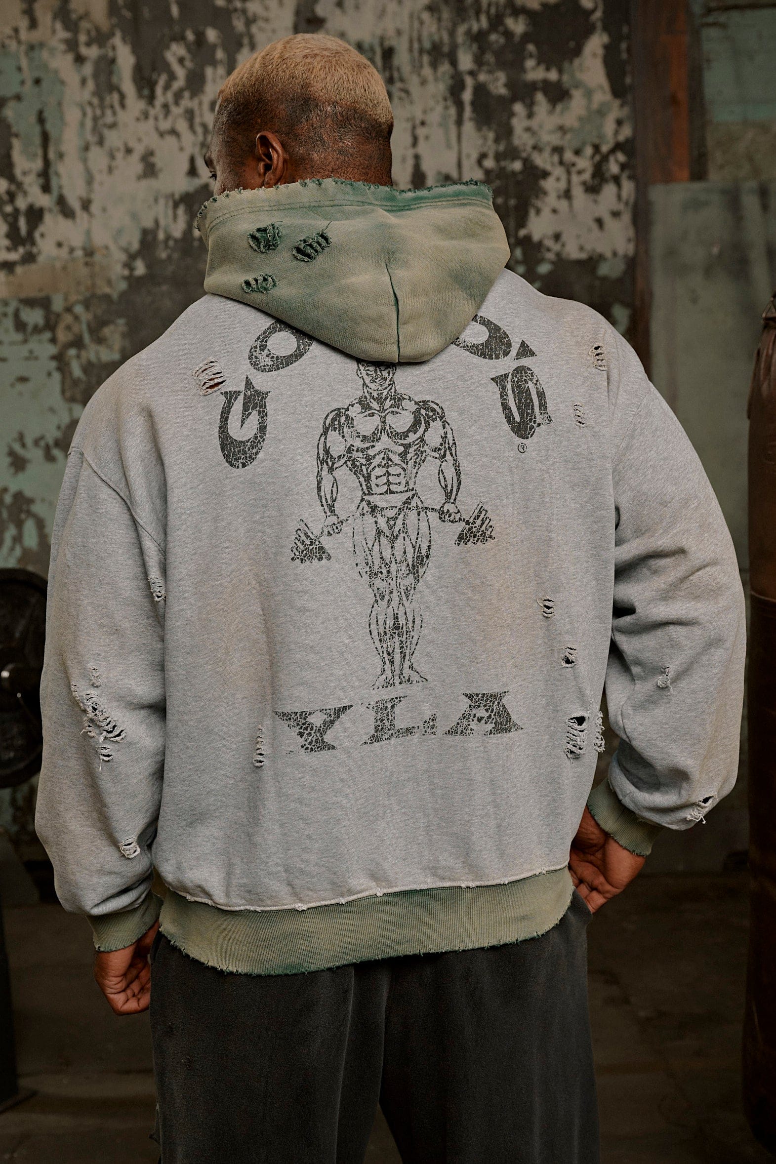5168 - Gold's Iron Legacy Distress Hoodies - Image 2