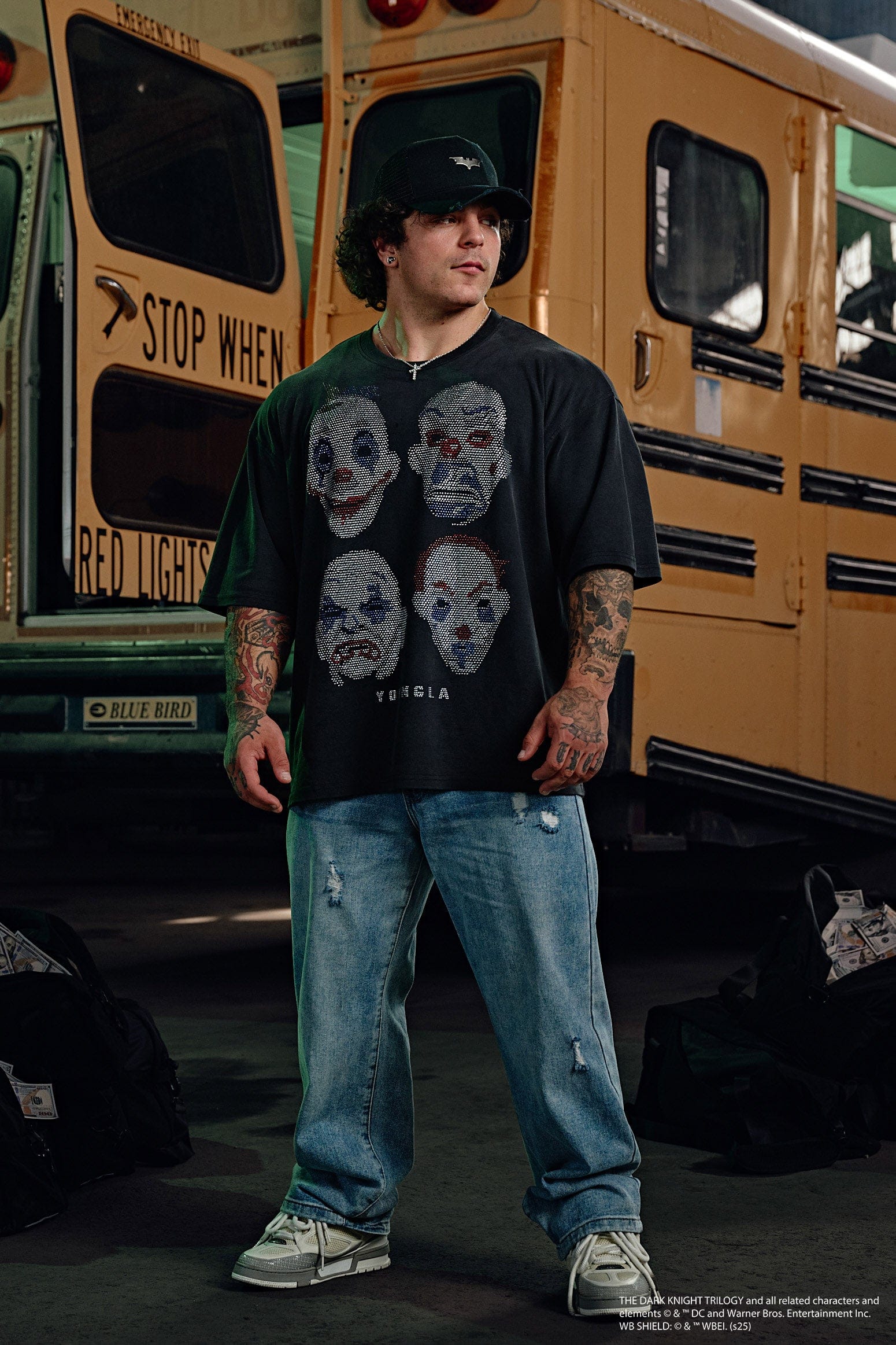 4257 - Batman Rhinestone Tees - Image 2