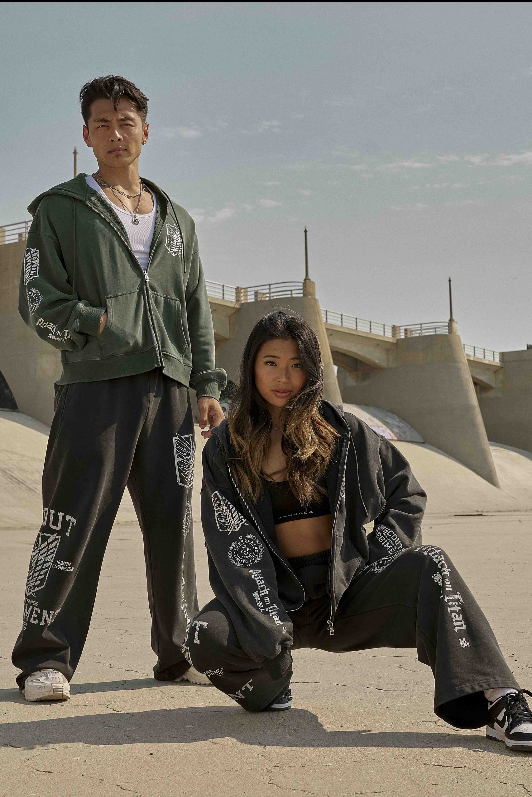 5138 - AOT© x YLA Zip-Up Hoodies - Image 2